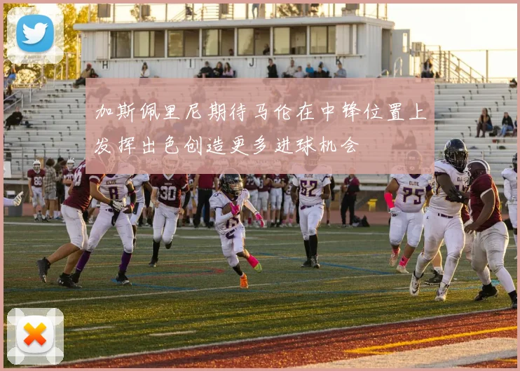 加斯佩里尼期待马伦在中锋位置上发挥出色创造更多进球机会